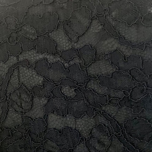 BROCHU WALKER Silk Lace Blouse Sheer Long Sleeves Black Style# HY13965 - Picture 6 of 16